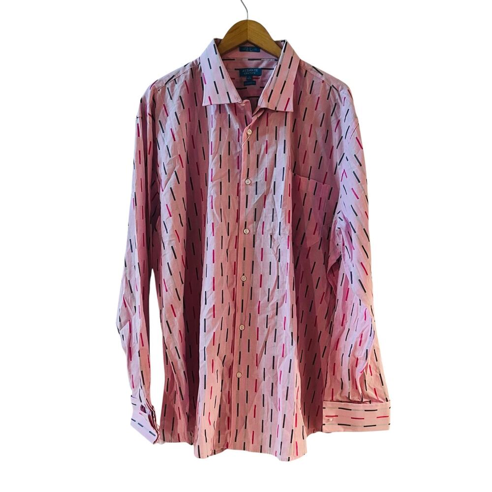 Assante Couture Men’s Dress Shirt Size 18 NWT